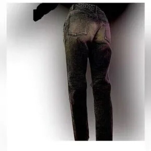 NWT John Elliott Japanese Selvedge Denim Charlotte Distressed Slim Jean BLACK - Picture 9 of 16